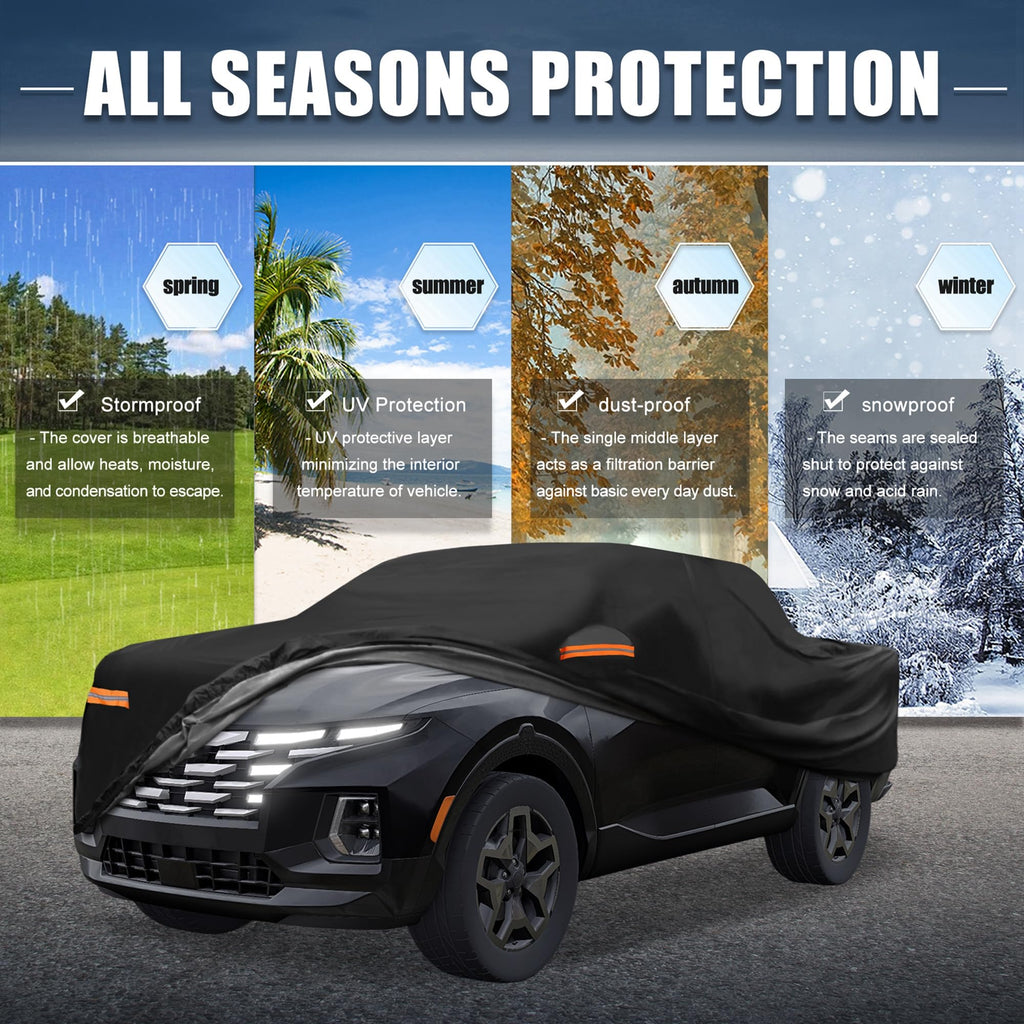 X AUTOHAUX Car Cover for Mini Cooper 2DR 2002-2021 210D-PU Outdoor Full Car Cover All Weather with Door Zipper