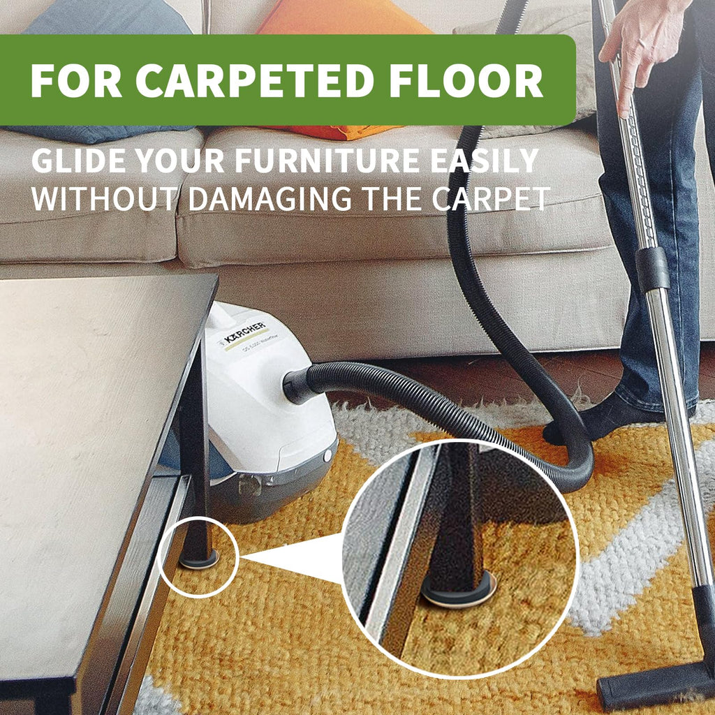 Furniture Sliders for Carpet 4 PCS - 9 1/2 inch Furniture Moving Slider Chair Legs Floors Protectors– Move Your Furniture Easy & Safely (for Carpet)