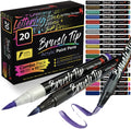 ArtShip Design 10 Black Acrylic Paint Pens, Double Pack of Both Extra Fine and Medium Tip Paint Markers, for Rock Painting, Mug, Ceramic, Glass, and Fabric Painting, Water Based Non-Toxic and No Odor