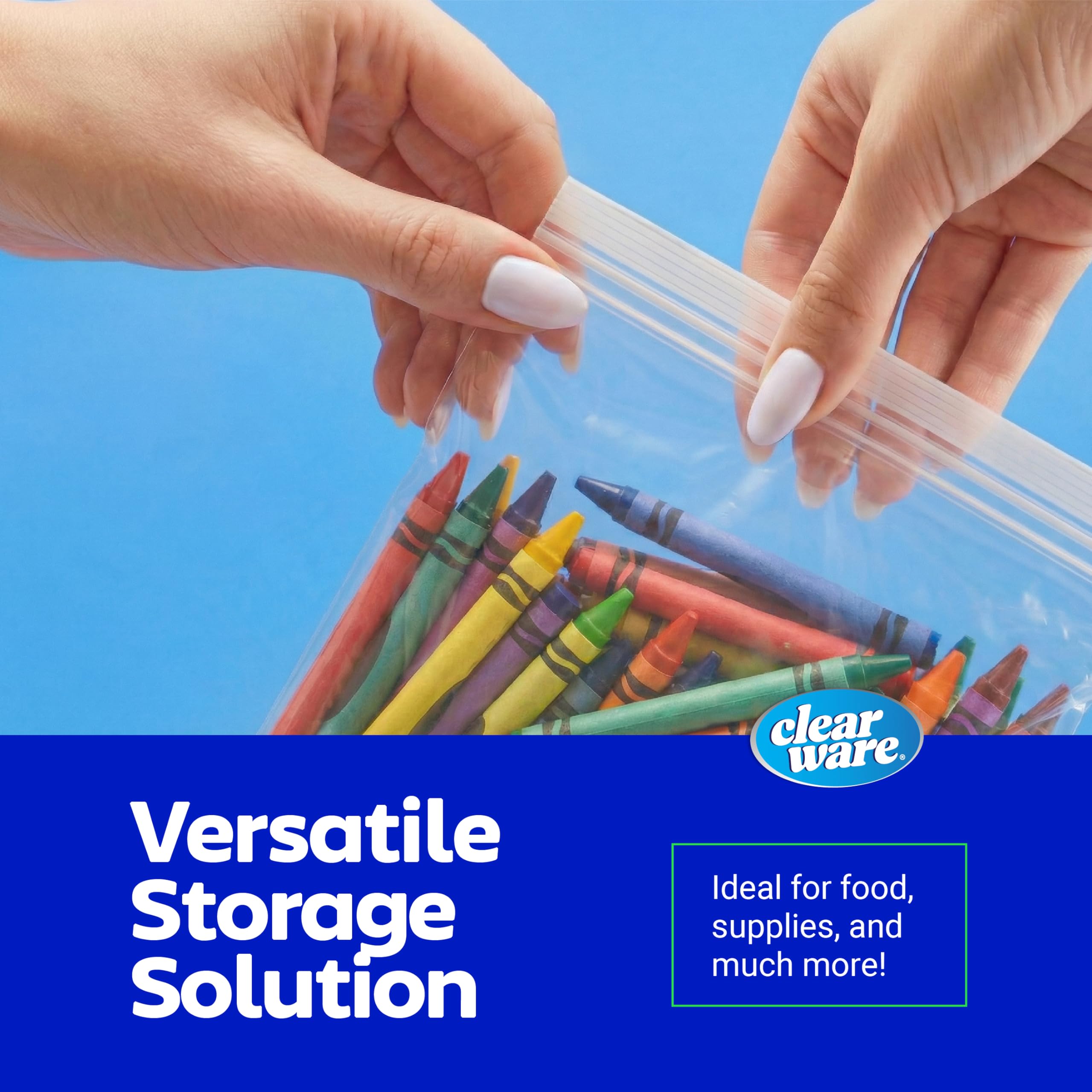 Gallon Storage Bags, Double Zipper Seal - 100 Count, Reusable Thick Food Plastic Storage Bags - Microwave-Safe, Zero BPA - Resealable Containers for Lunch, Snacks, Meals - 2 Boxes