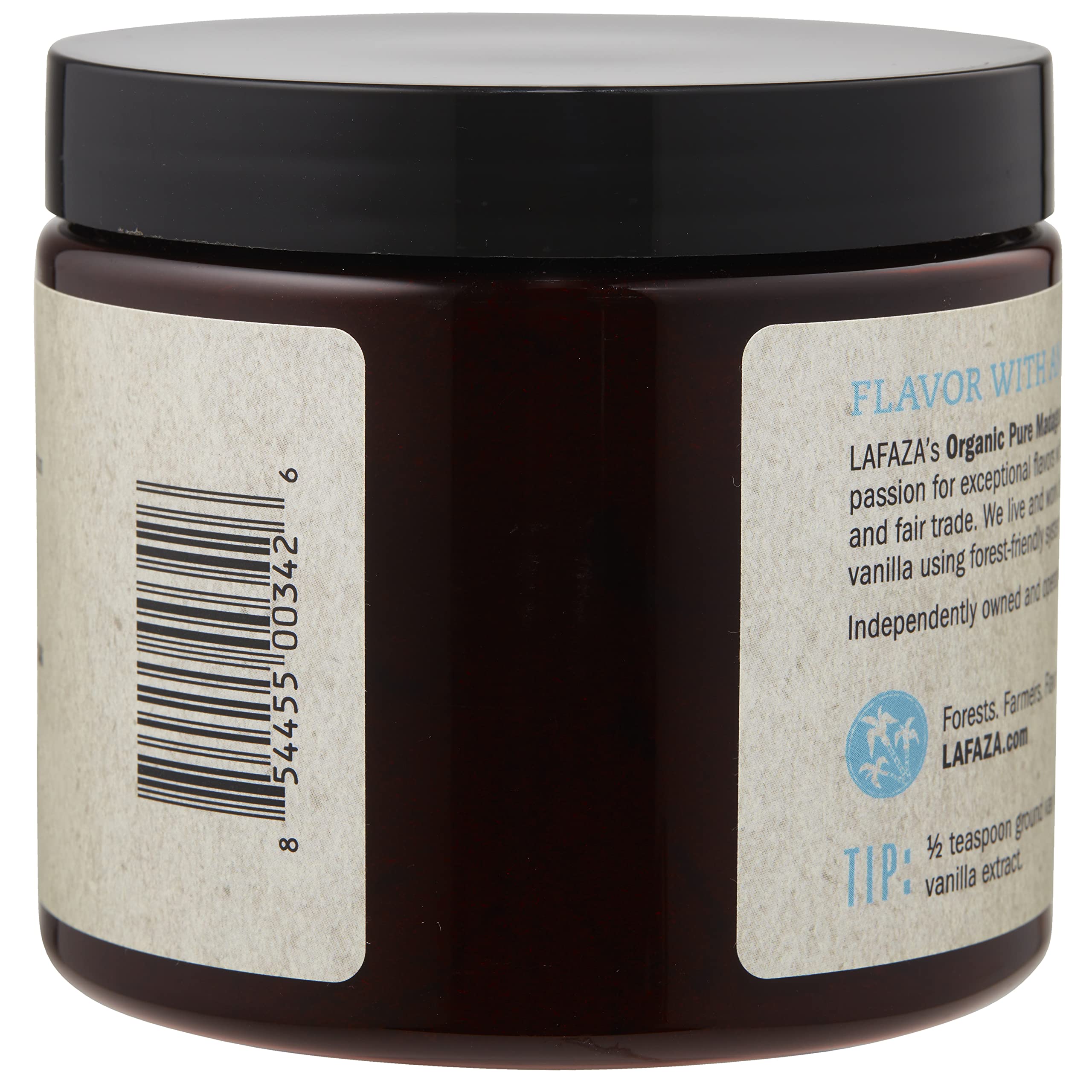 Lafaza Organic Madagascar Bourbon Pure Ground Vanilla Bean Powder, 1oz