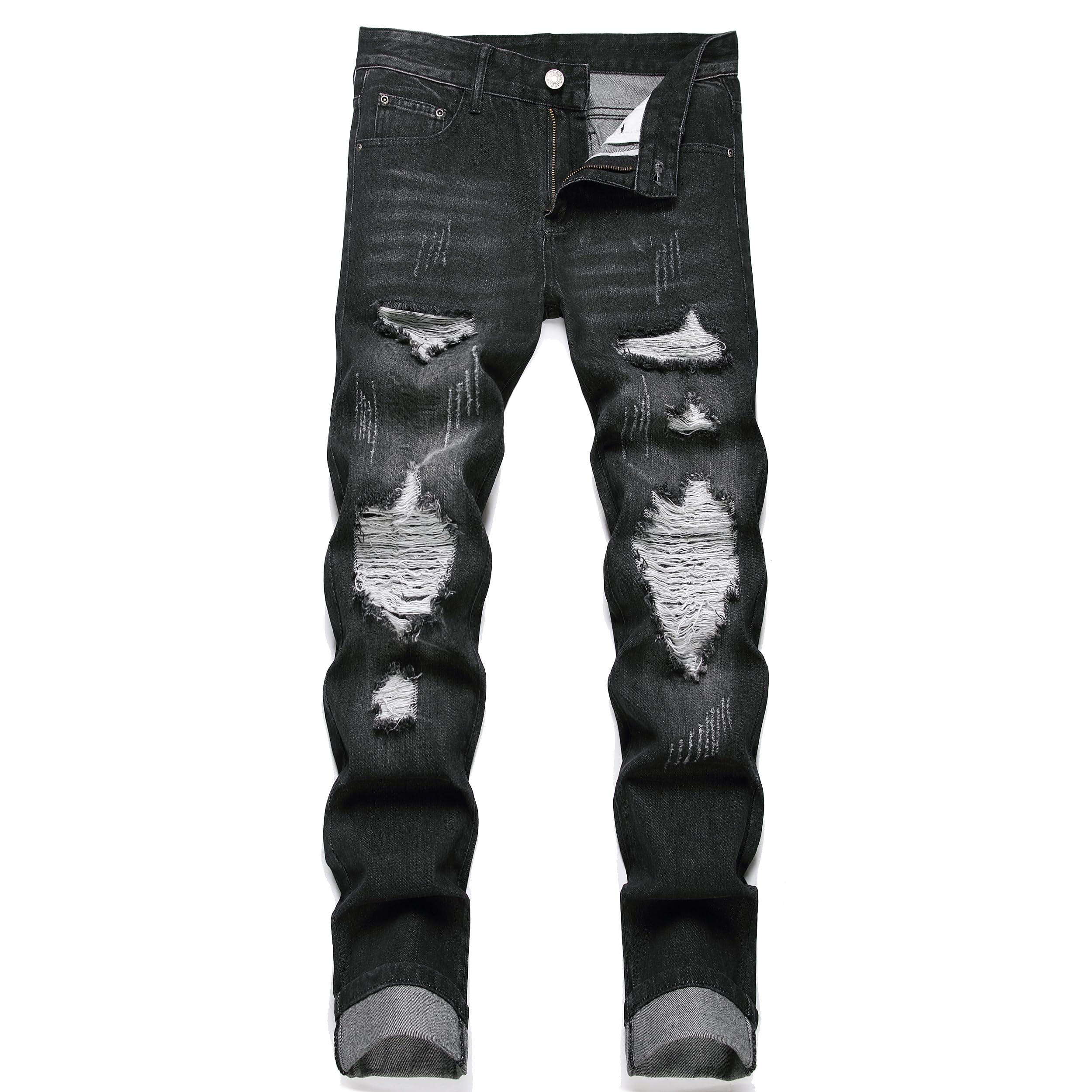 RXXKKK Men's Regular Slim Fit Jeans