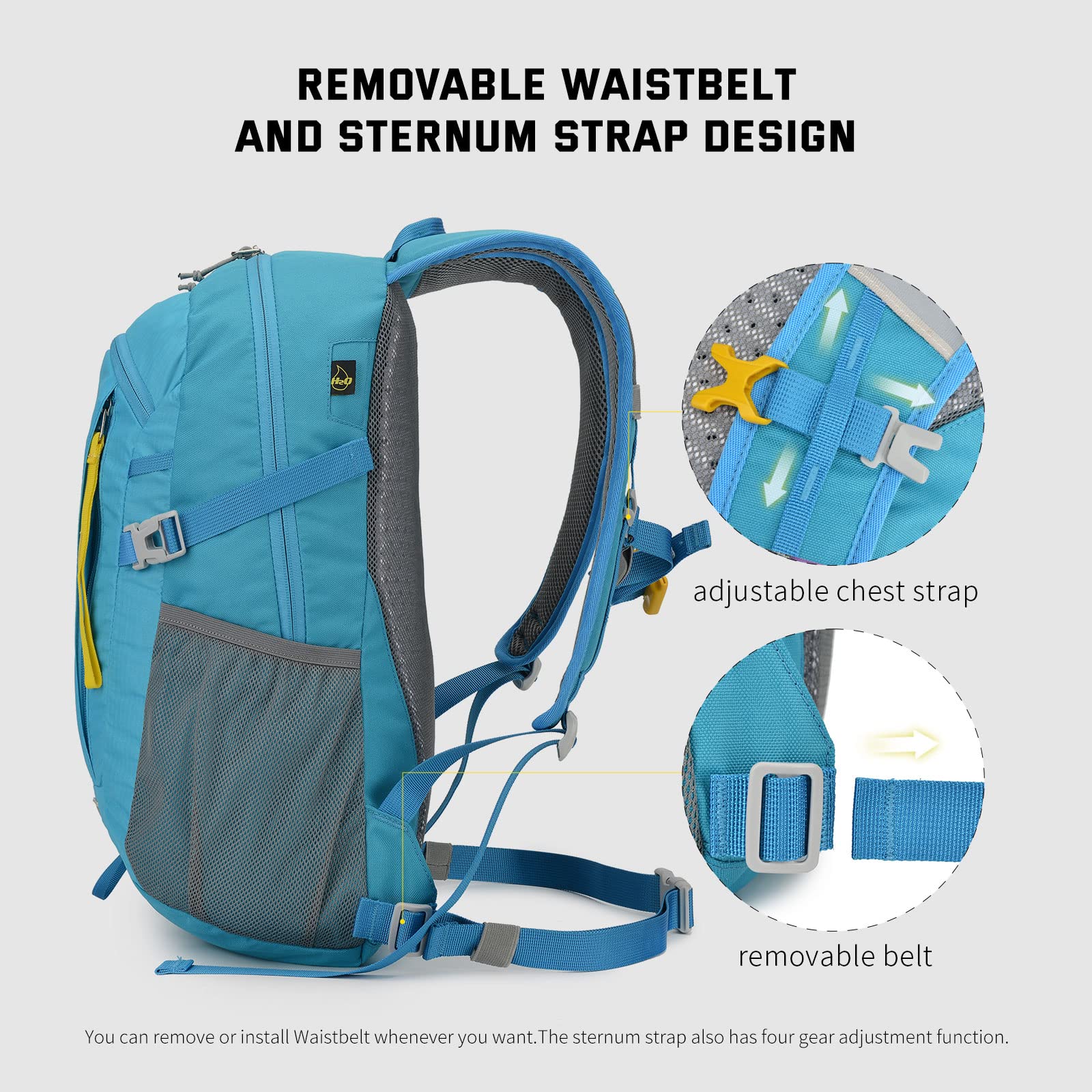 SKYSPER Small Hiking Backpack, 20L Lightweight Travel Backpacks Hiking Daypack for Women Men