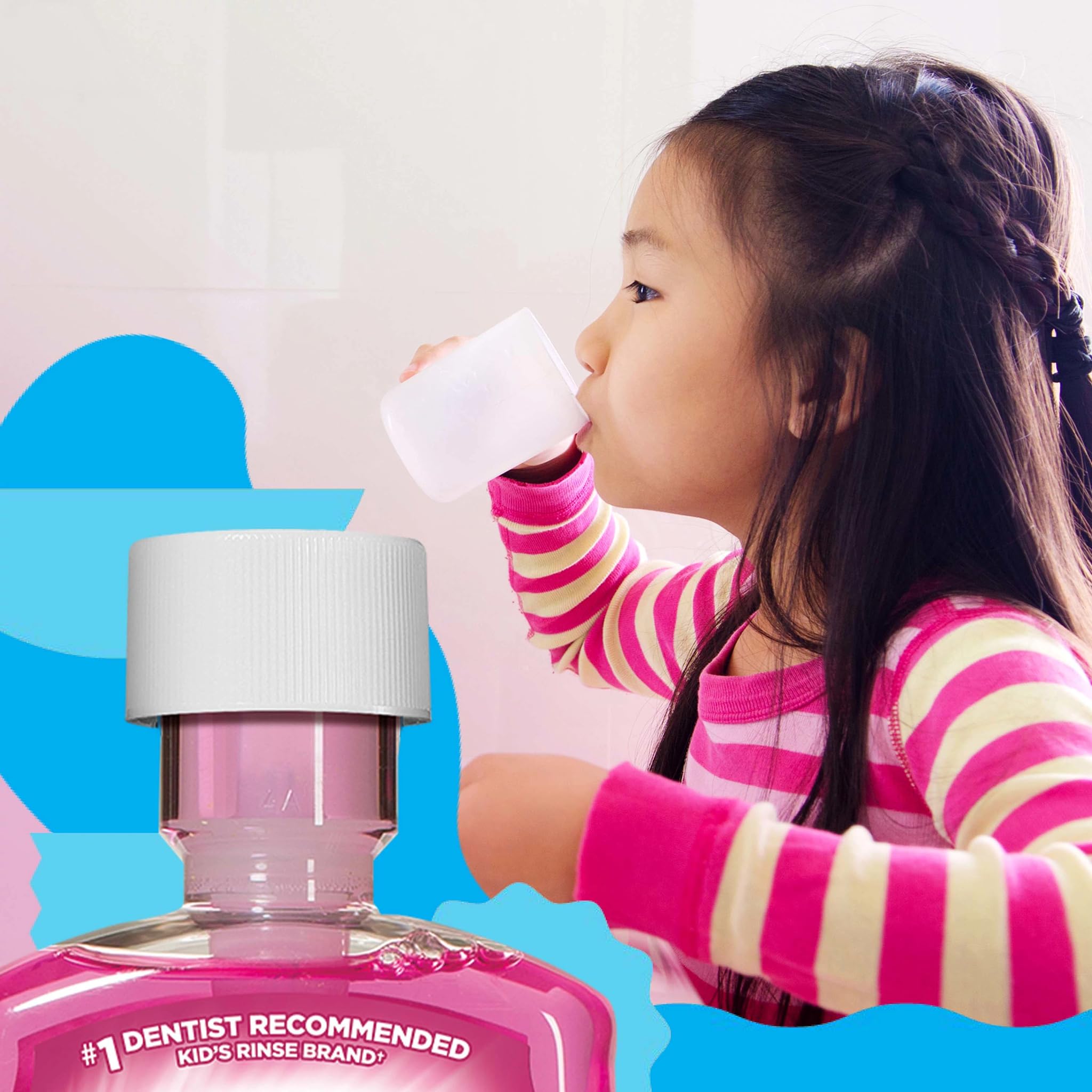 ACT Kids Anticavity Fluoride Mouthwash, Sugar & Alcohol Free Mouth Rinse Strengthens Teeth, Bubble Gum Blowout, 16.9 fl. oz.(Pack of 3)