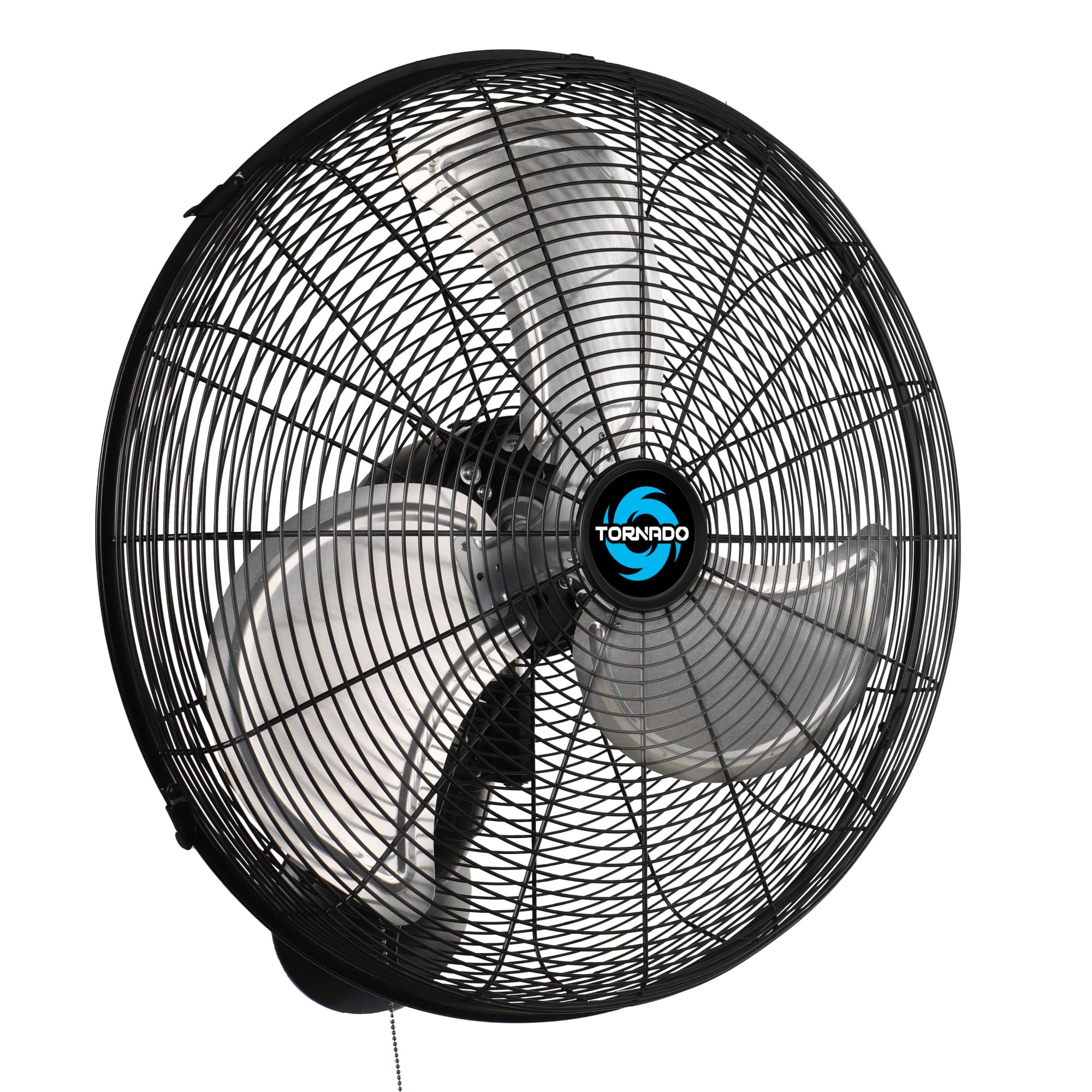 Tornado 16 Inch Professional High-Velocity Oscillating Wall-Mounted Fan – Ideal for Industrial, Commercial, and Residential Spaces – 3-Speed Settings, 2850 CFM, UL Safety Certified