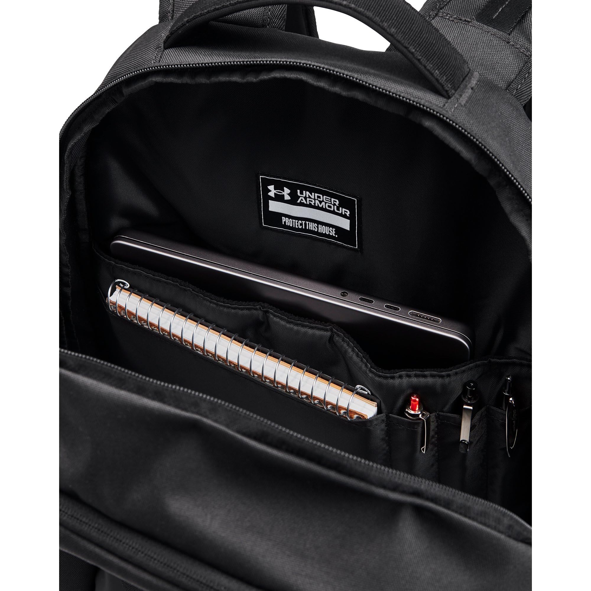 Under Armour Unisex, Hustle 6.0 Pro Backpack (001) Black/Black/Black One Size Fits Most