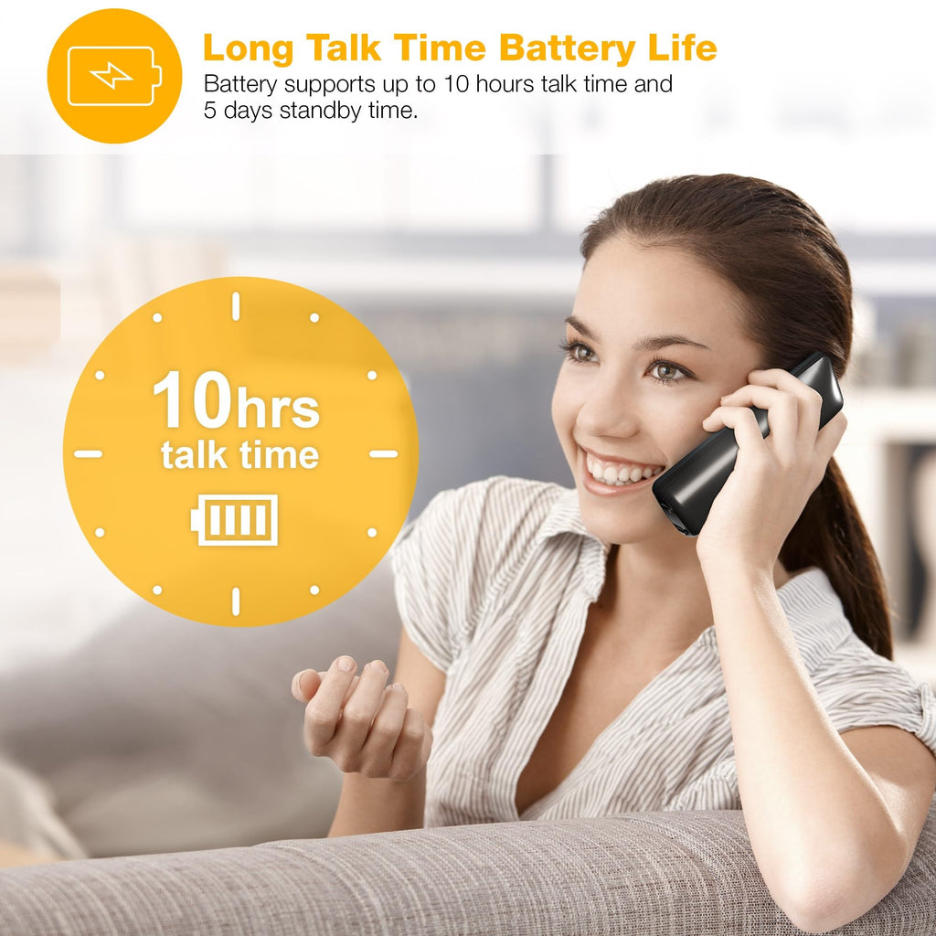 AT&T Landline Home Phone with Call Blocker, Caller ID/Call Waiting, Full-Duplex Handset Speakerphone, Backlit Keypad & Display, Rechargeable Battery, ECO Mode, DECT 6.0: GL2101-11