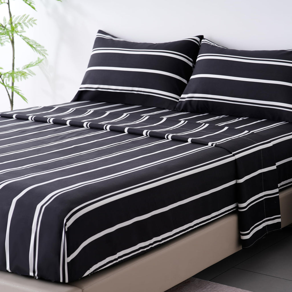 Best Season Bed Sheet Set - 1 Flat Sheet,1 Fitted Sheet and 1 Pillow Cases, Extra Soft Luxury Bedding Set,Deep Pockets,Wrinkle,Fade Resistant - Hypoallergenic- 3 Piece (Twin,Baby Blue)