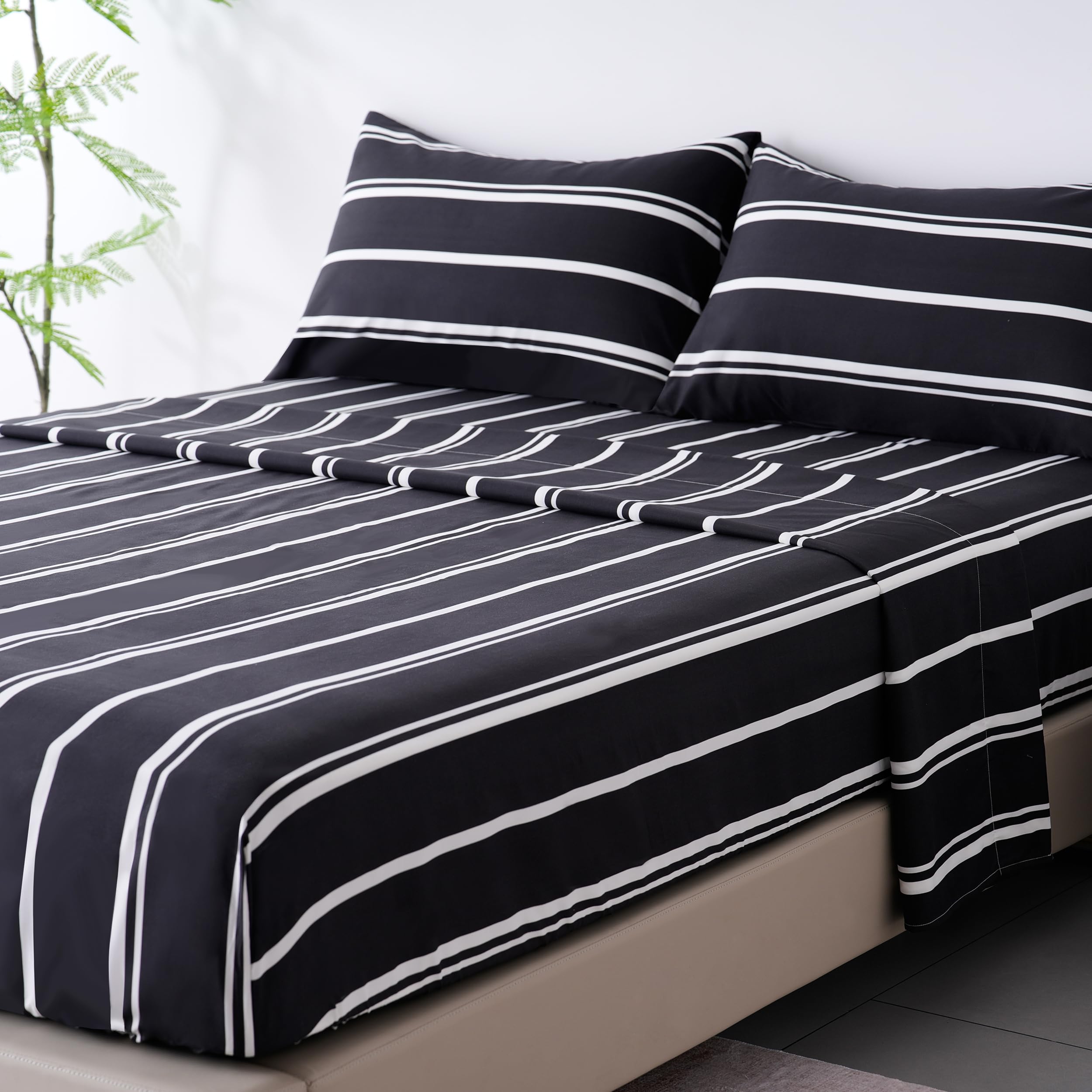 Best Season Bed Sheet Set - 1 Flat Sheet,1 Fitted Sheet and 1 Pillow Cases, Extra Soft Luxury Bedding Set,Deep Pockets,Wrinkle,Fade Resistant - Hypoallergenic- 3 Piece (Twin,Baby Blue)