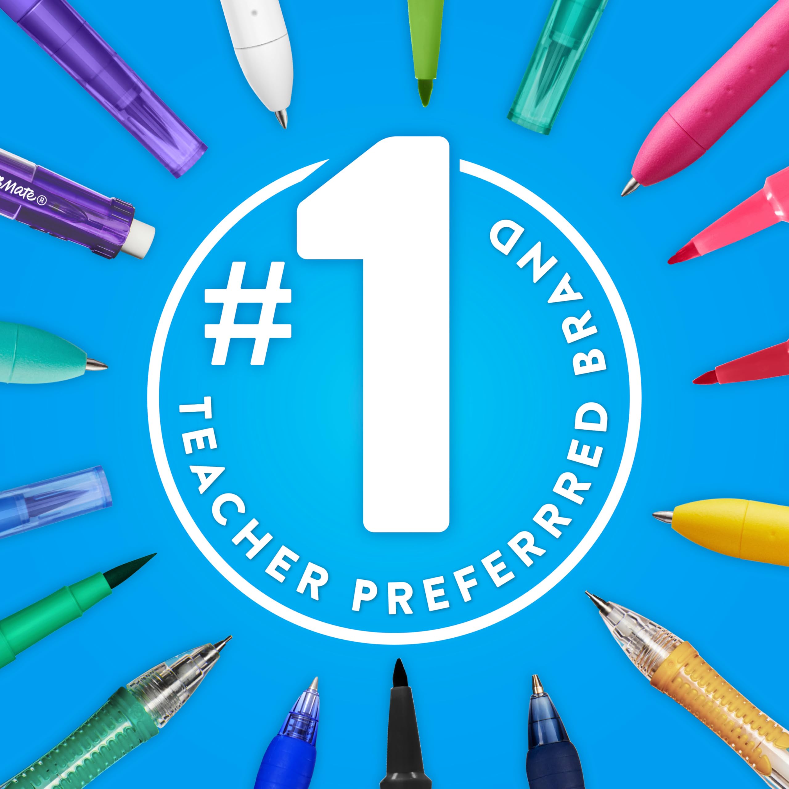 Paper Mate Flair Felt Tip Pens, Medium Point (0.7mm), Black, 36 Count - Office Supplies