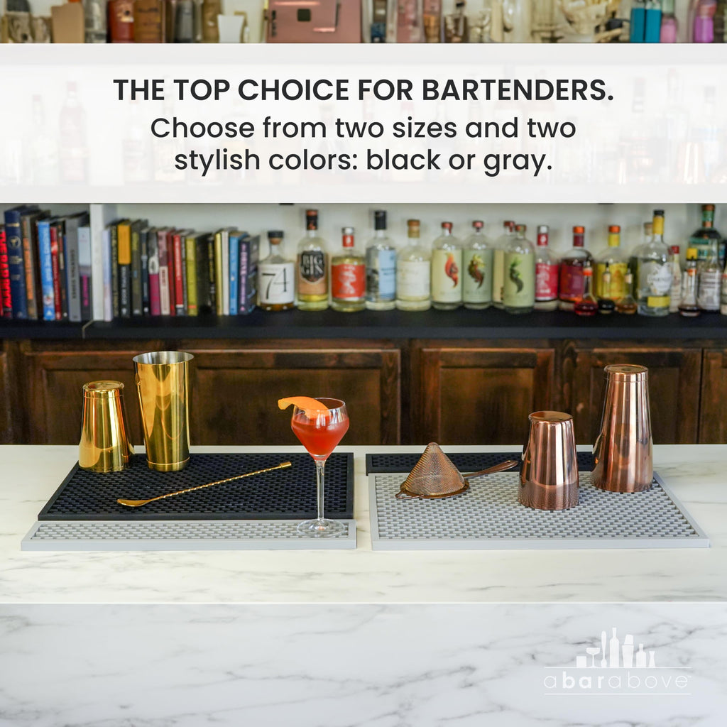 Premium A Bar Above Heavy Duty Bar Mat, Food Safe Silicone Mat, Mats for Bartending and Coffee, Commercial Strength Bartender Accessories, Dish Drying Mats for Kitchen Counter, Barista Accessories