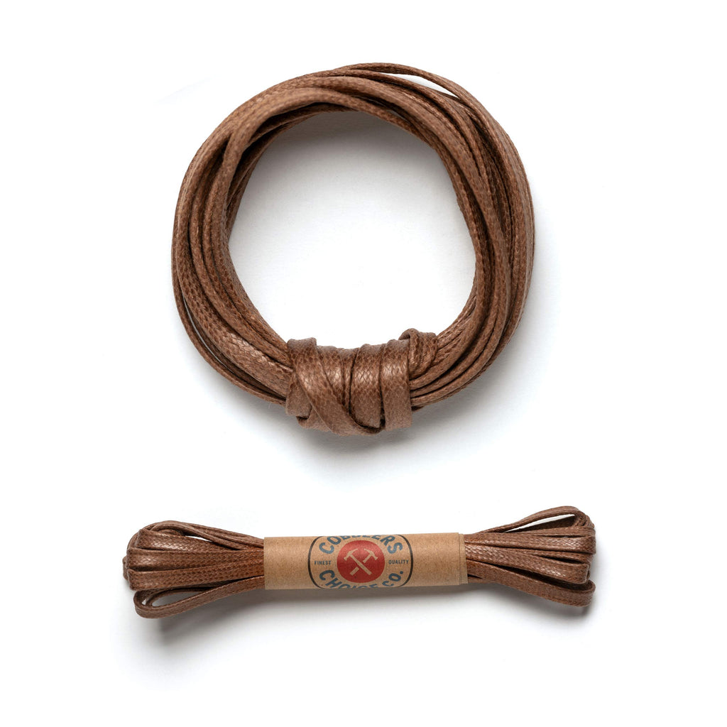 Premium Flat Waxed Cotton Boot Laces - Cobbler's Choice Shoe Laces - Durable and Beautiful!