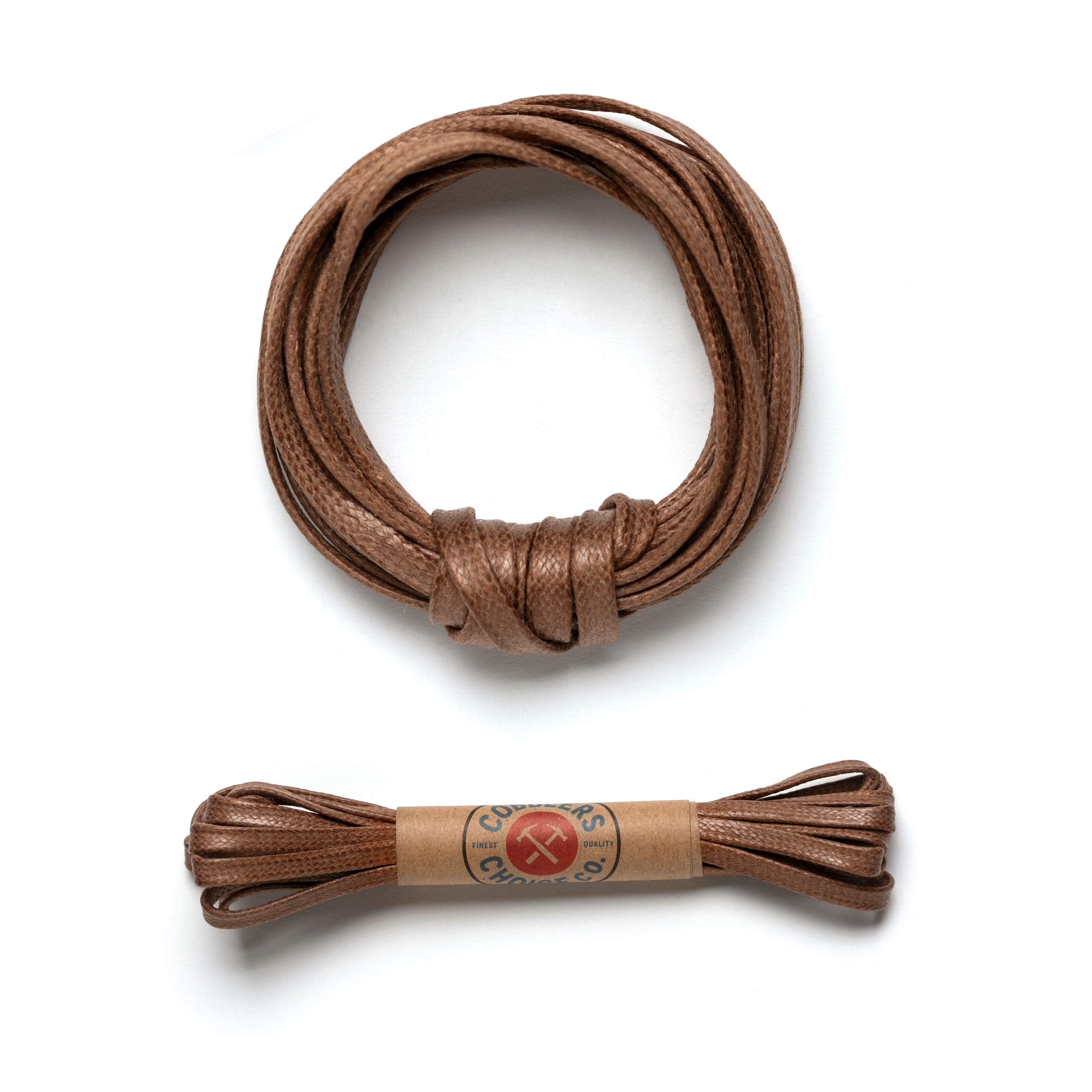 Premium Flat Waxed Cotton Boot Laces - Cobbler's Choice Shoe Laces - Durable and Beautiful!