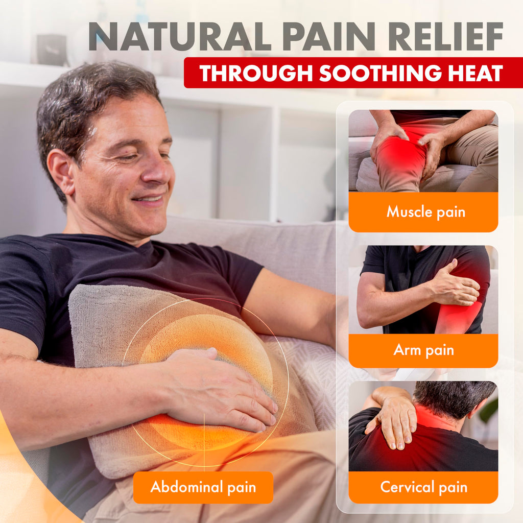 TheraCare Electric Heating Pad | Dry Heat Therapy | 4 Adjustable Heat Settings | 12" x 15" | Comfortable, Soft & Durable