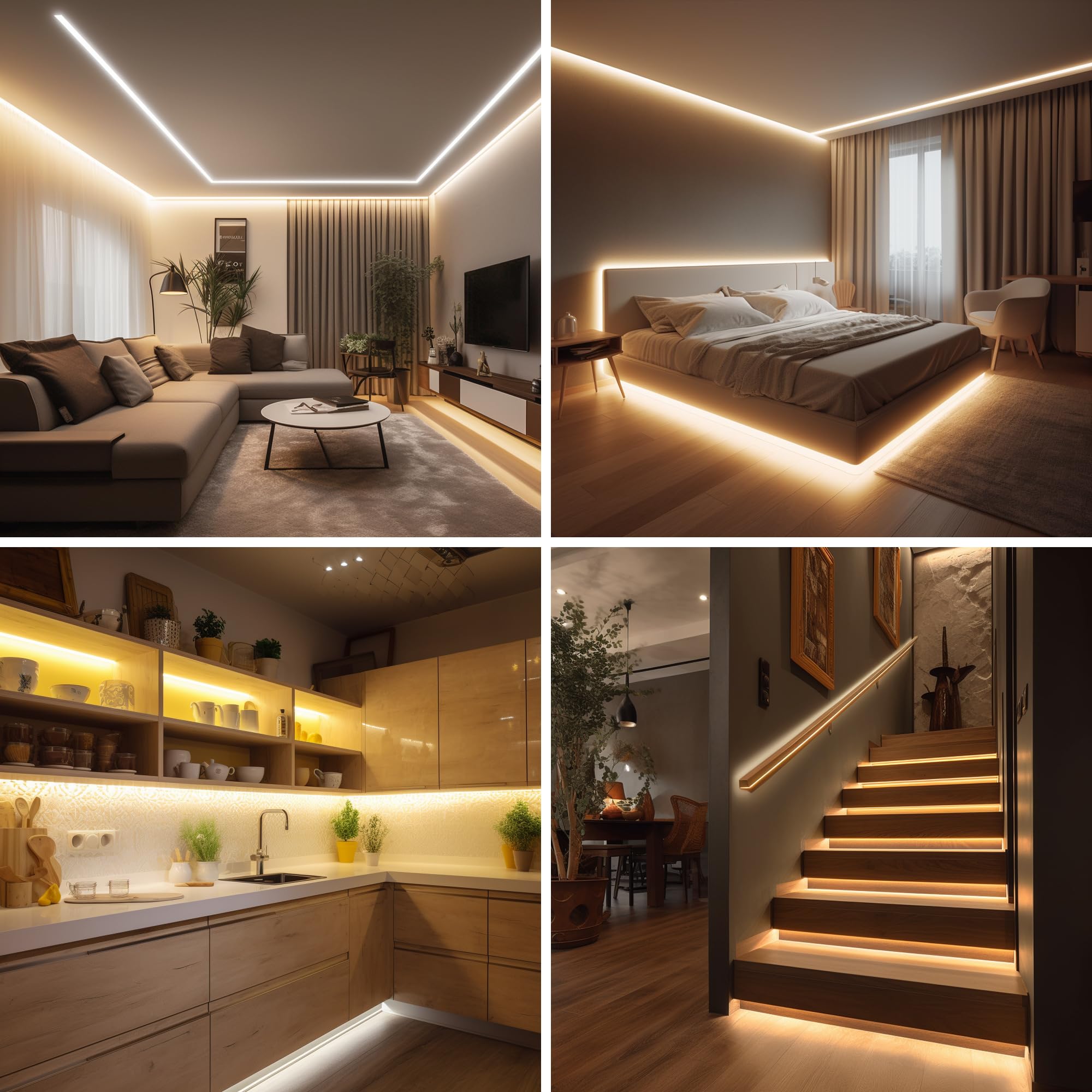 Pandery COB LED Strip,LED Strip Lights 3M/9.84ft,Touch Dimmable LED Strips,CRI90+,2700K Warm White cob led,960LEDs,24V LED Tape Lights,Indoor for Bedroom, Kitchen, TV, Mirror,Cabinet