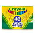 Crayola Ultra Clean Fine Line Washable Markers (40ct), School Supplies, Classroom Teacher Must Haves, Homeschool Essentials, Gifts for Kids, Ages 3, 4, 5