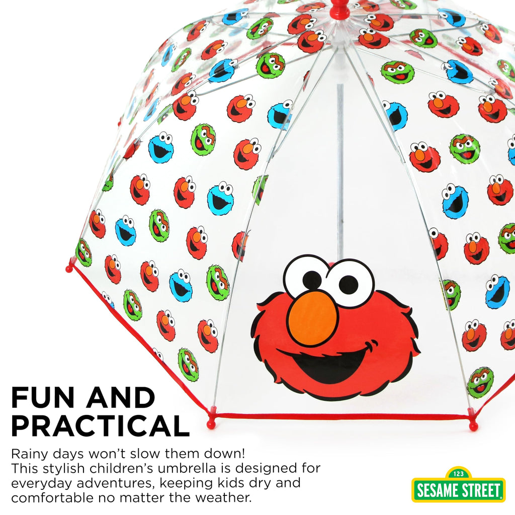 ABG Accessories Kids Umbrella for Boys and Girls Dome clear bubble umbrellas for Rain Windproof & Transparent with Easy Grip Handle Ages 3-10