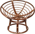 International Caravan Bali 42-inch Modern Wicker/Rattan Brown Rattan Papasan Chair Replacement Frame