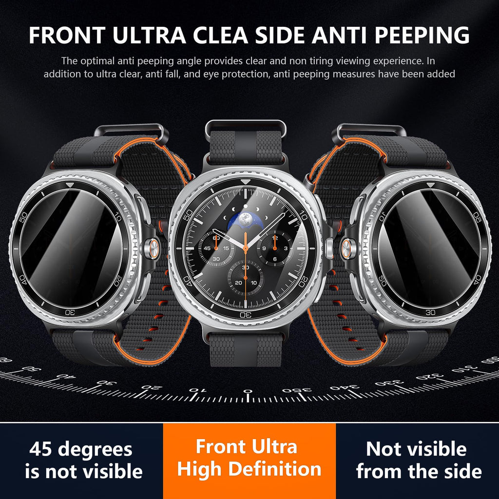 Suoman 4-Pack for Samsung Galaxy Watch 4 Classic 46mm Tempered Glass Screen Protector for Galaxy Watch 4 Classic 46mm Smartwatch [2.5D 9H Hardness] [Anti-Scratch]