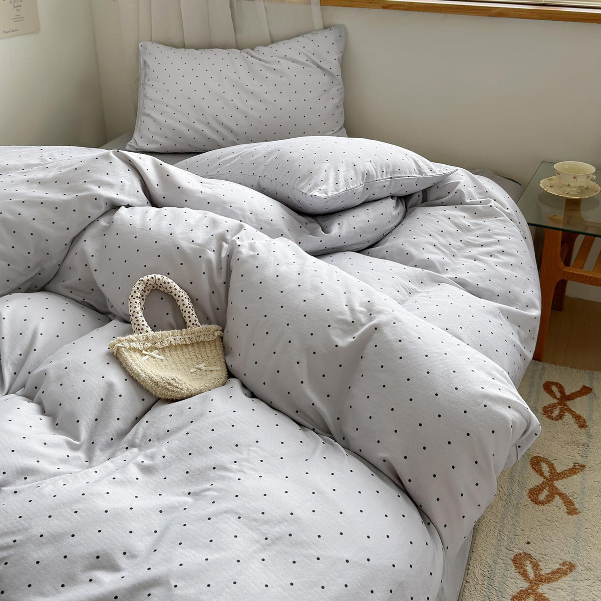 Pink Flower Duvet Cover Twin Chic Floral Print Ruffle Duvet Cover Cotton Lace Comforter Cover Country Style Floral Bedding Set Romantic Ruffle Comforter Cover Flower Bedding Cover with 2 Pillowcases
