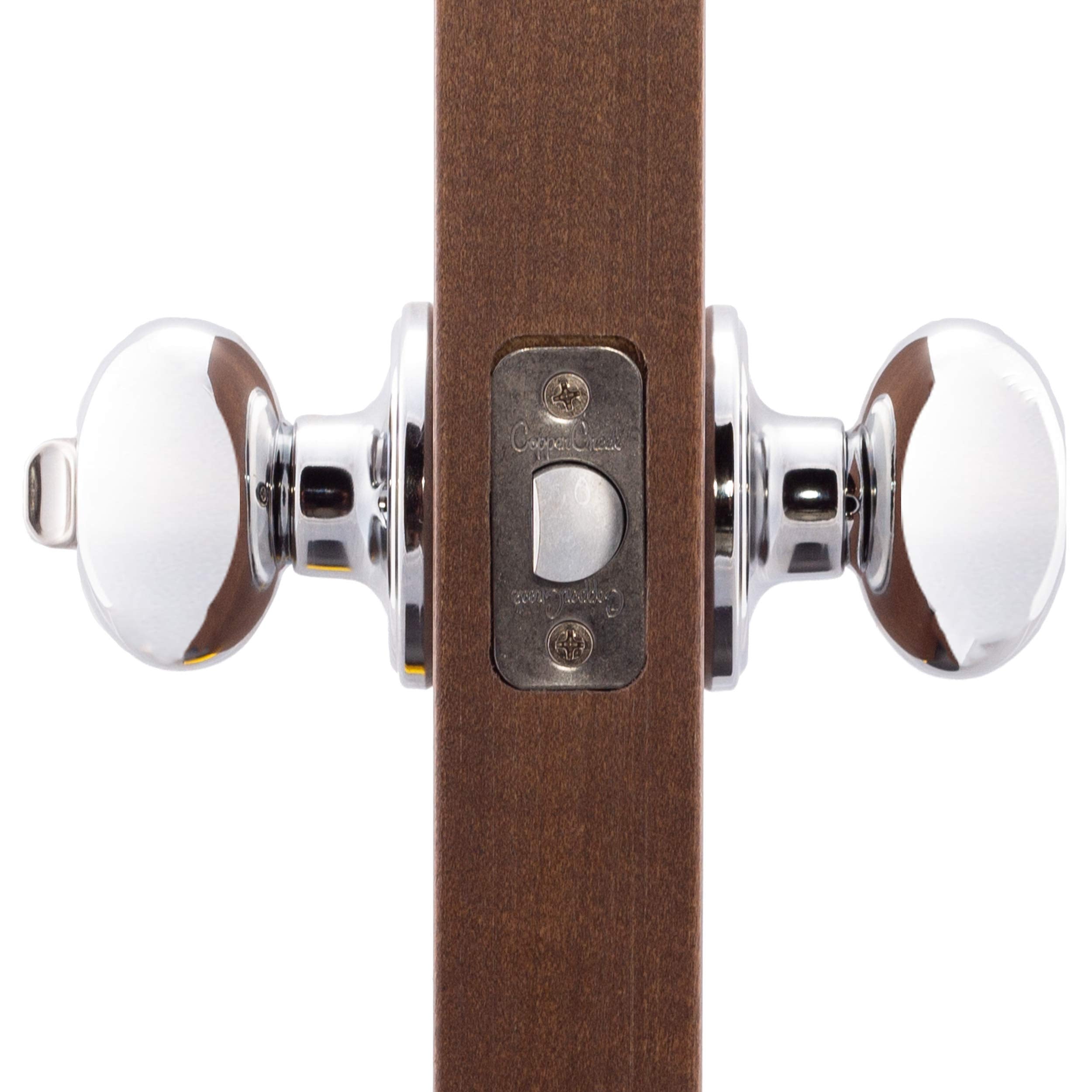 Copper Creek EK2090BC Egg Door Knob, Dummy Function, 1 Pack, in Black