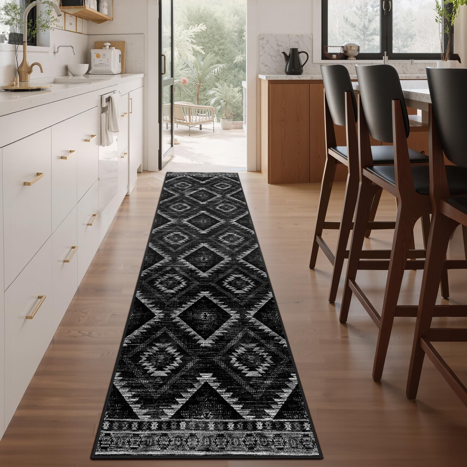 BESTSWEETIE Area Rug 2x3 Rug Machine Washable Non-Slip Low Pile Print Pattern Western Rug for Living Room Bedroom Entryway Tribal Series-Abstract/Cowhide