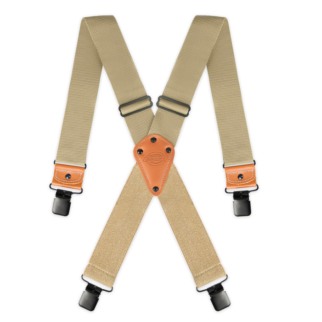Dickies Men’s Industrial Strength Suspenders – Heavy-Duty Clip-On Support