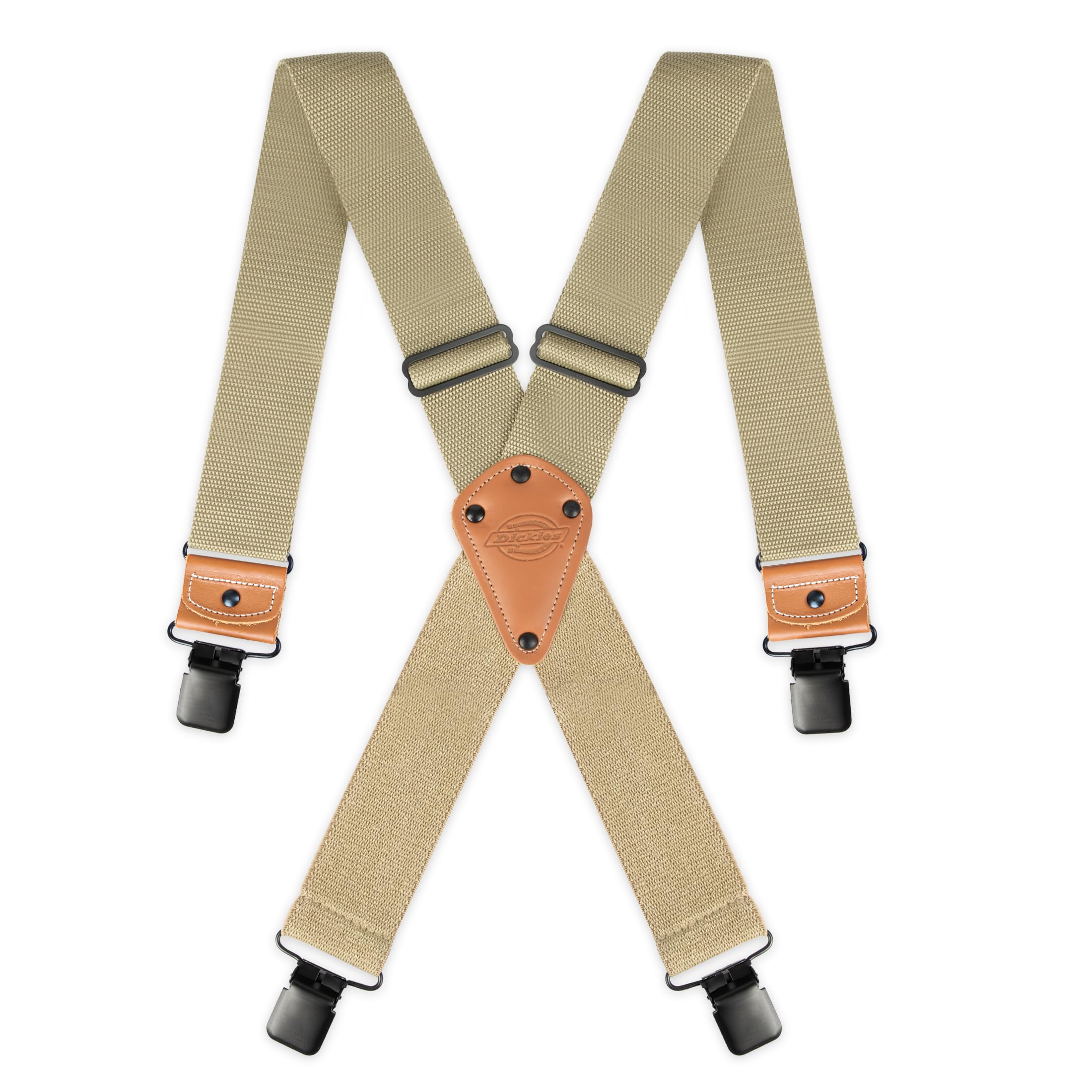 Dickies Men’s Industrial Strength Suspenders – Heavy-Duty Clip-On Support