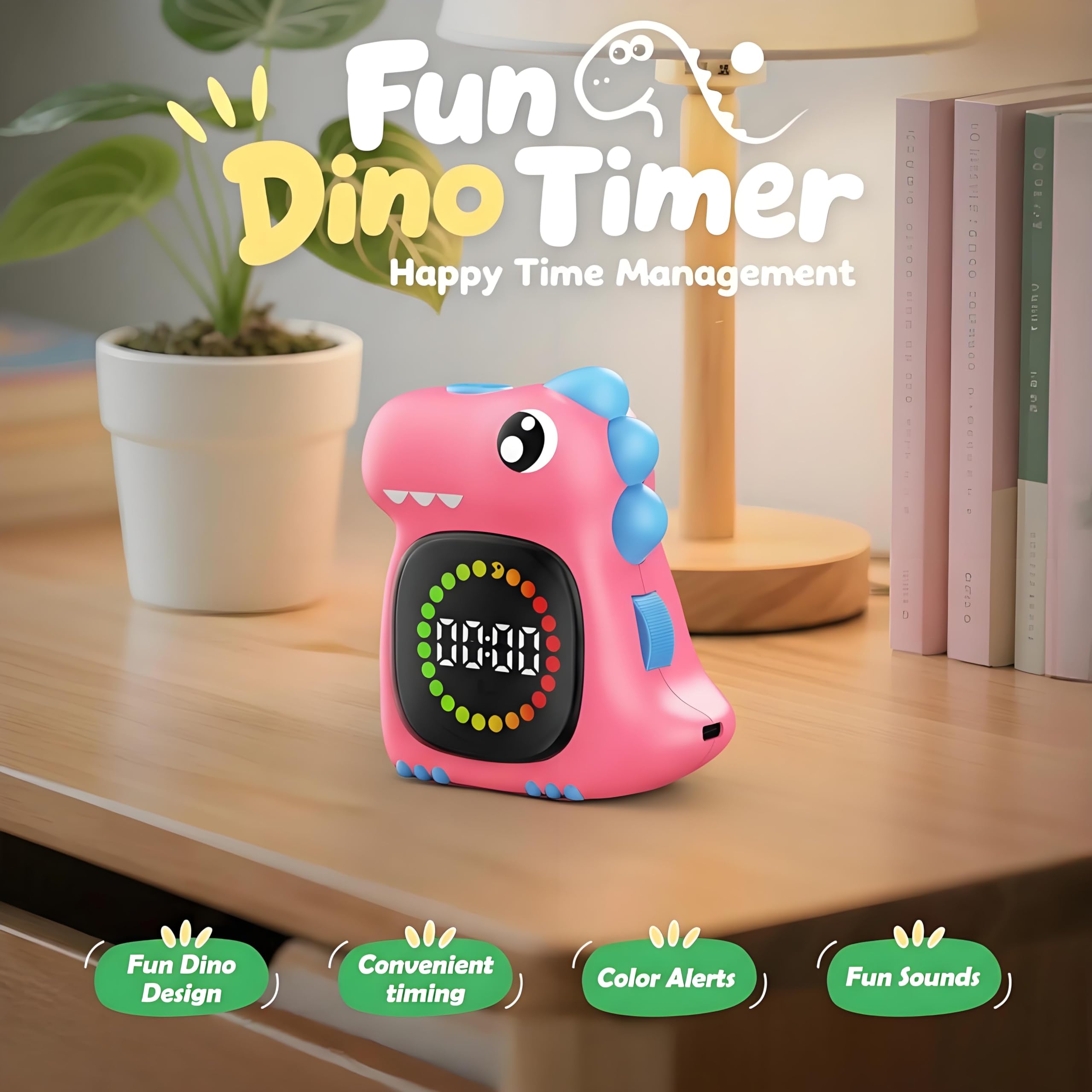 Visual Timer for Kids 99 Minute Digital Cute Kids Visual Timer Classroom Timer for Home School Study Teaching Time Management Countdown Timer