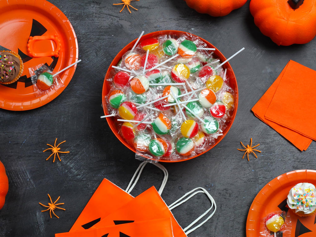 A Great Surprise Classic Lollipops - 3 Pounds - Individually Wrapped Candies - Flat Round Bulk Suckers For Kids, Doctors Office, Schools, Banks