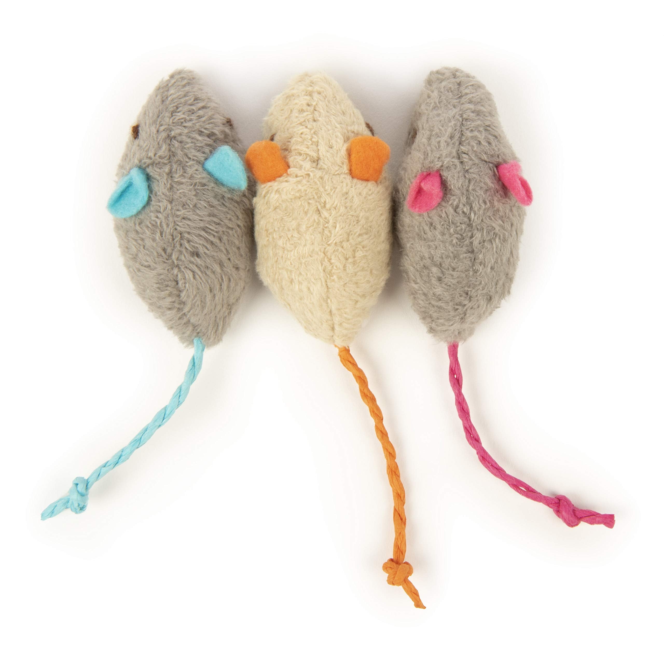 SmartyKat (2 Count) Silly Swimmers Crinkle Plush Catnip Cat Toys - Orange/Turquoise, 2 Count