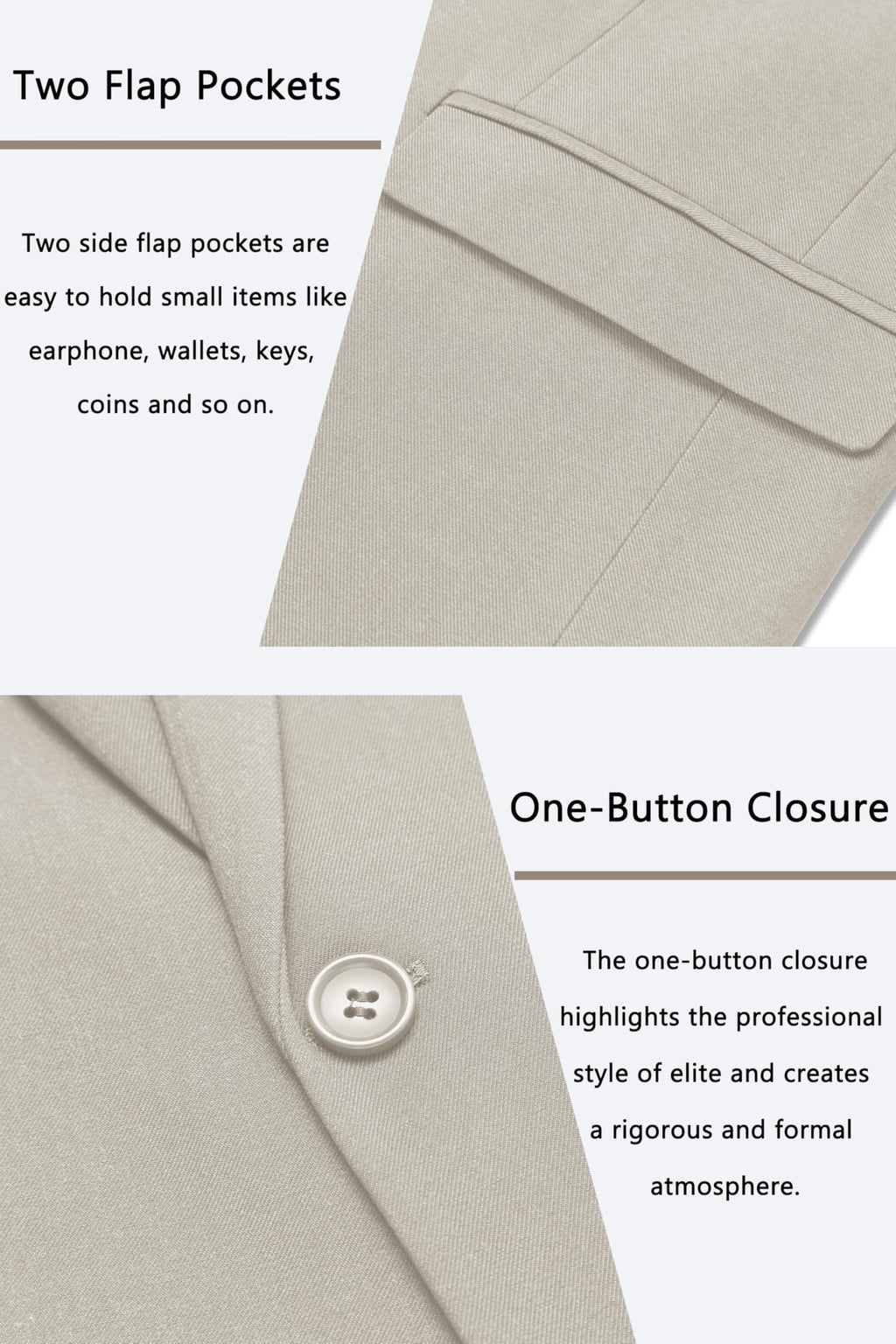 COOFANDY Men's Casual Blazer One Button Sport Coat Slim Fit Lightweight Suit Blazer Jacket