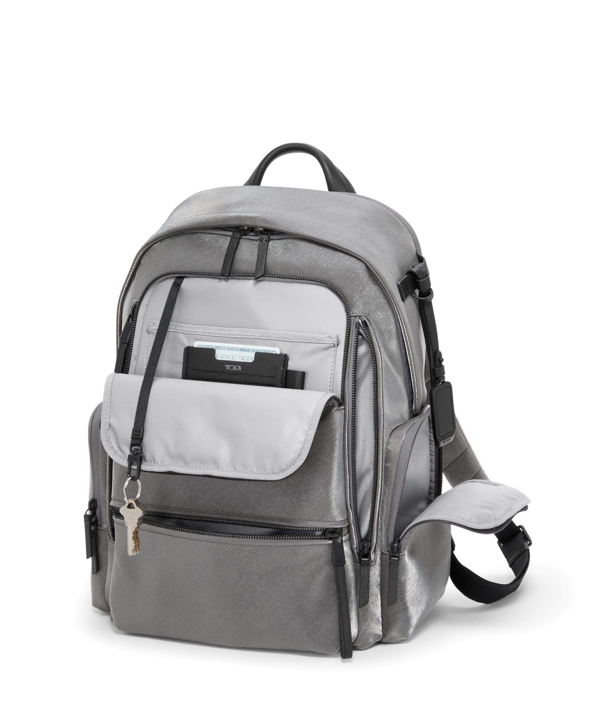 TUMI - Voyageur Celina Backpack - Women's Work and Travel Bag - 16.0" X 10.6" X 6.5" - Holds Up to 16" Laptop - Black & Gold Hardware