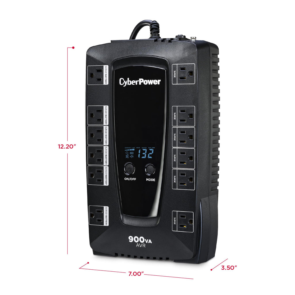 CyberPower AVRG750U AVR UPS System, 750VA/450W, 12 Outlets, Compact
