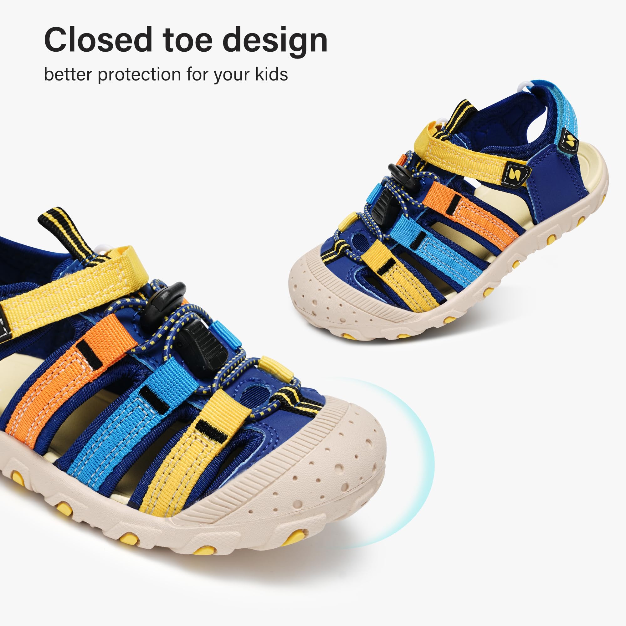 Stelle Girls Sport Water Sandals Kids Hiking Sandals Boys Summer Outdoor Beach Closed-Toe Athletic Shoes for Toddler/Little/Big Kids