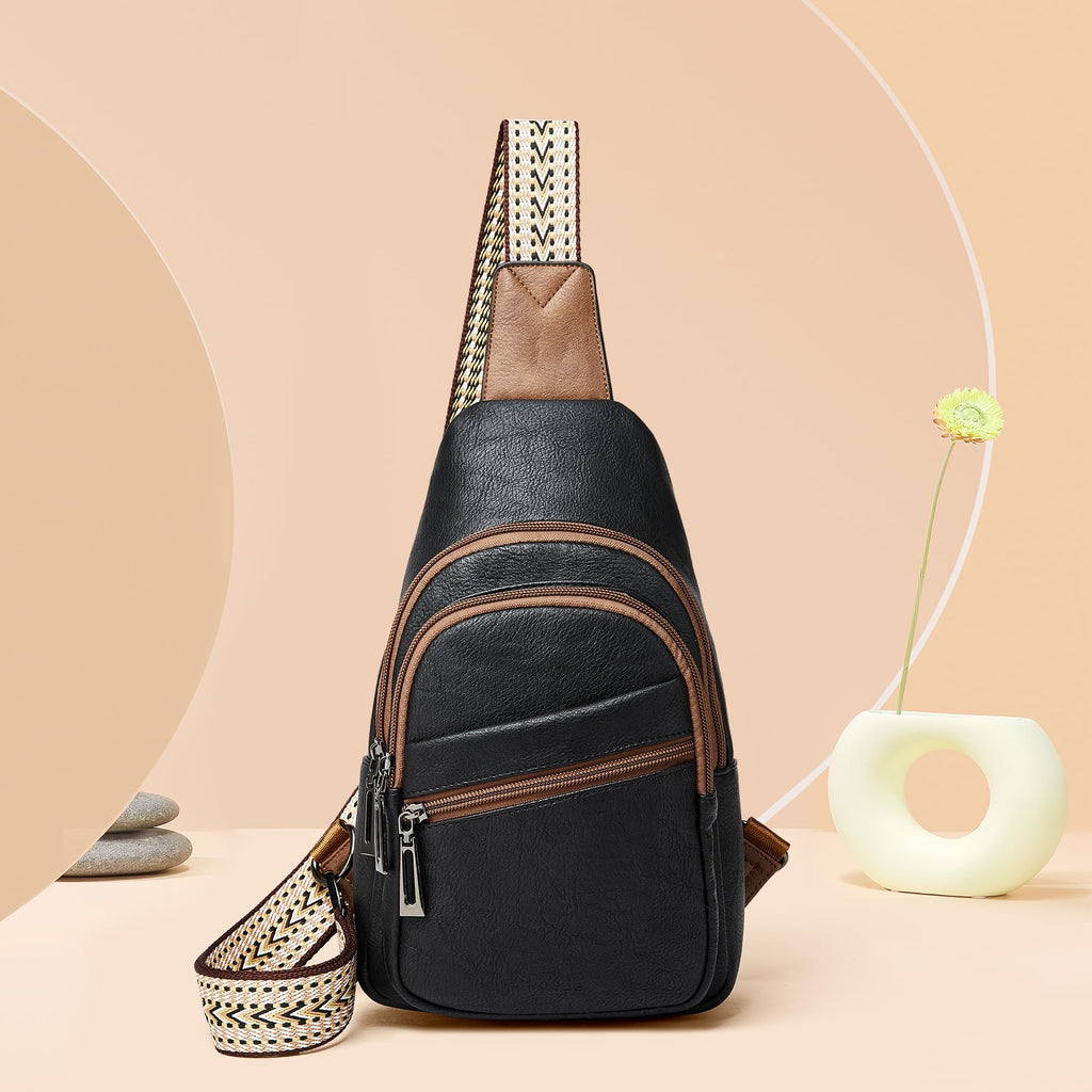 Sling Bag Crossbody Bags for Women Small Cross Body Bag Fanny Packs Chest Sling Purse for Daily Travel Leisure Sport