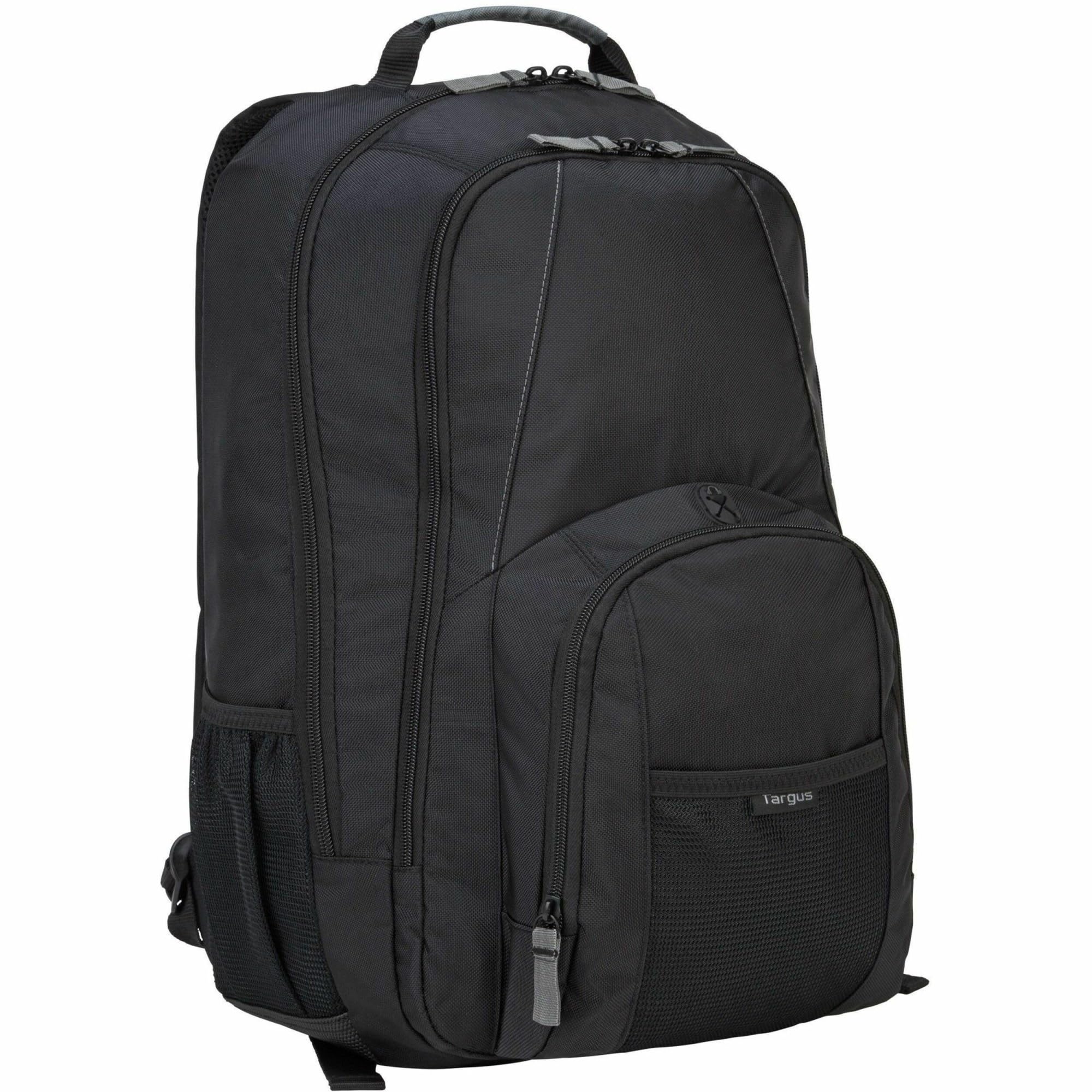Targus 16 Inch Groove Laptop Backpack, Black - Fits Most Laptops up to 16", Water Resistant Travel Backpack for Business Commuters and Travel (CVR600)