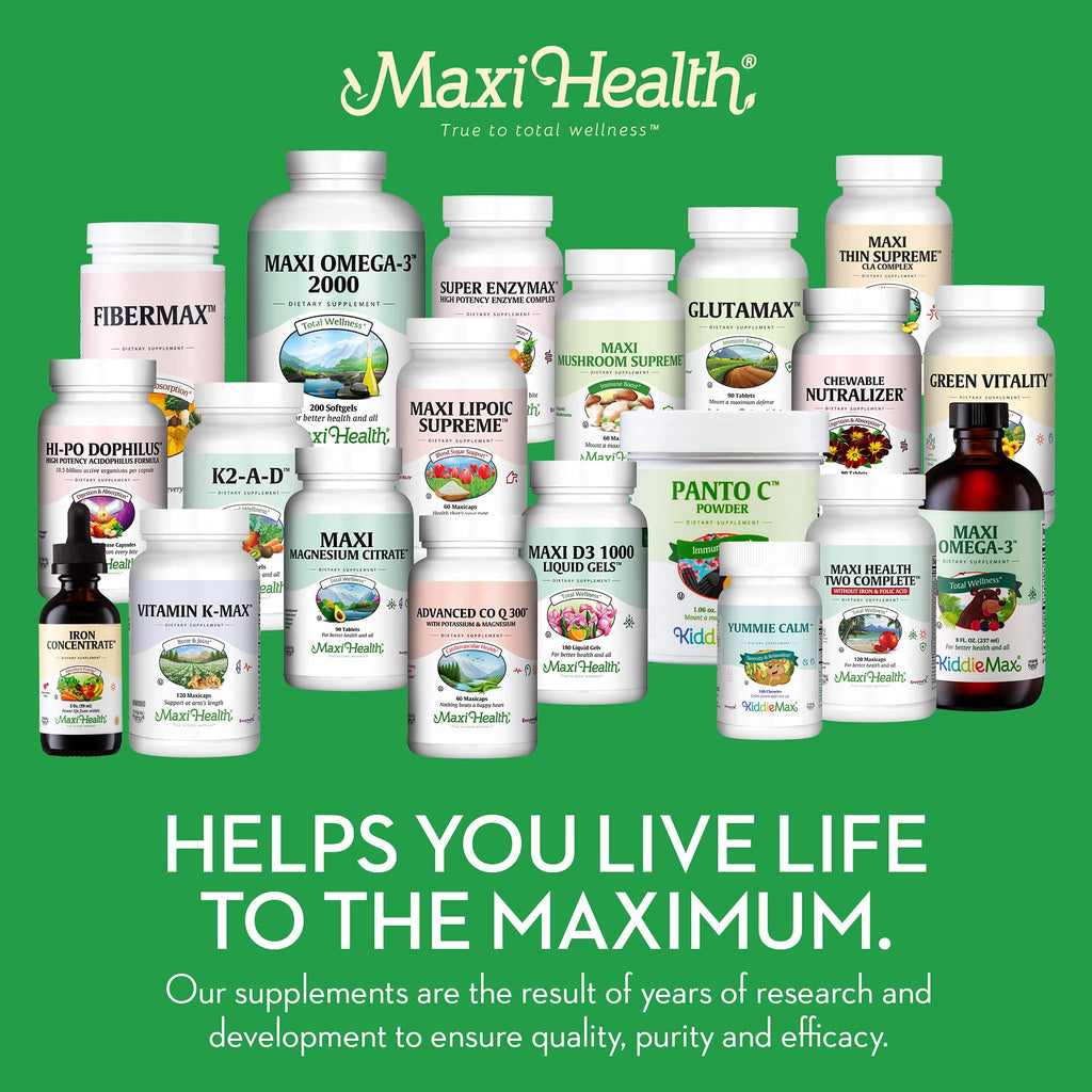 Maxi Health Vitamin D3 2000IU Tablets – Immune Support, Bone Health, and Muscle Function – Vitamin D 2000 IU Supplement for Adults – Kosher, Easy-to-Swallow, 90 Tablets