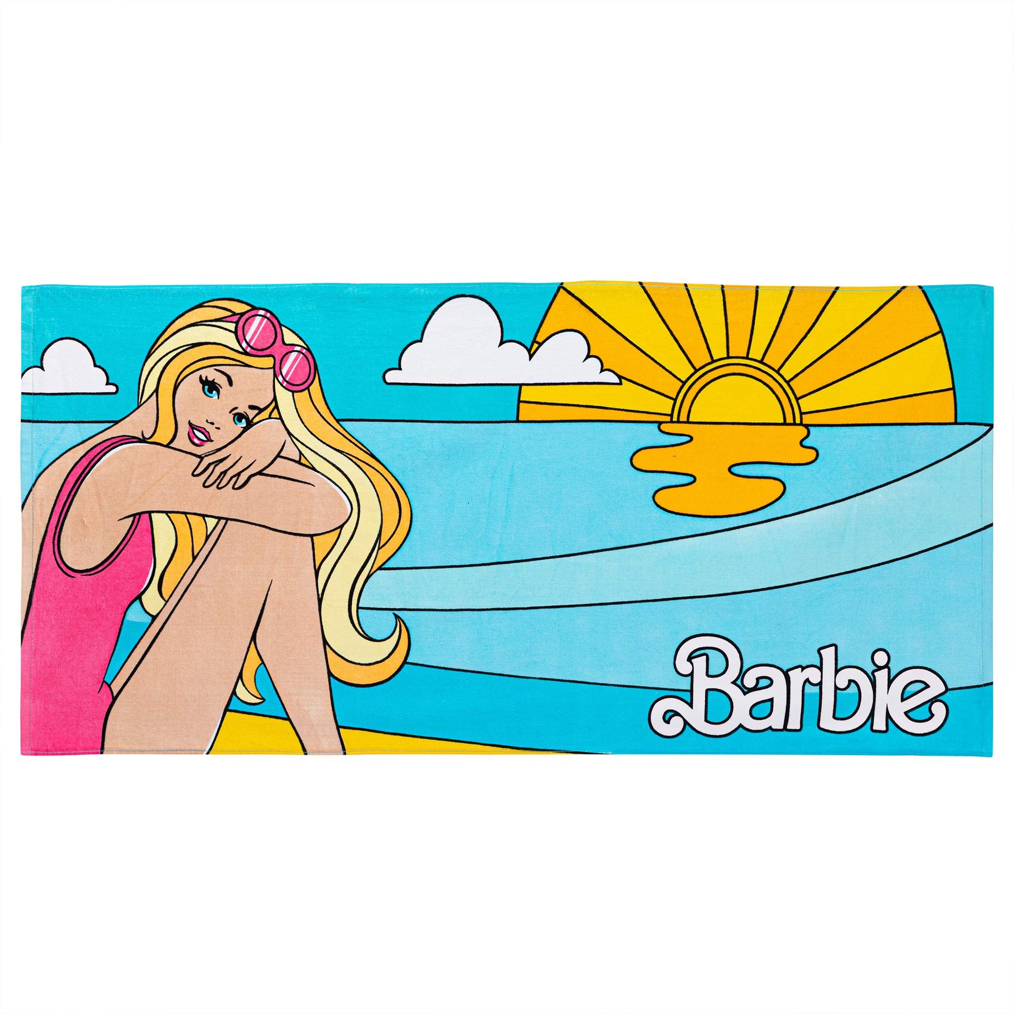Barney Classic Kids Super Soft Cotton Bath/Pool/Beach Towel, 58 in x 28 in, (Offical Licensed Product) By Franco