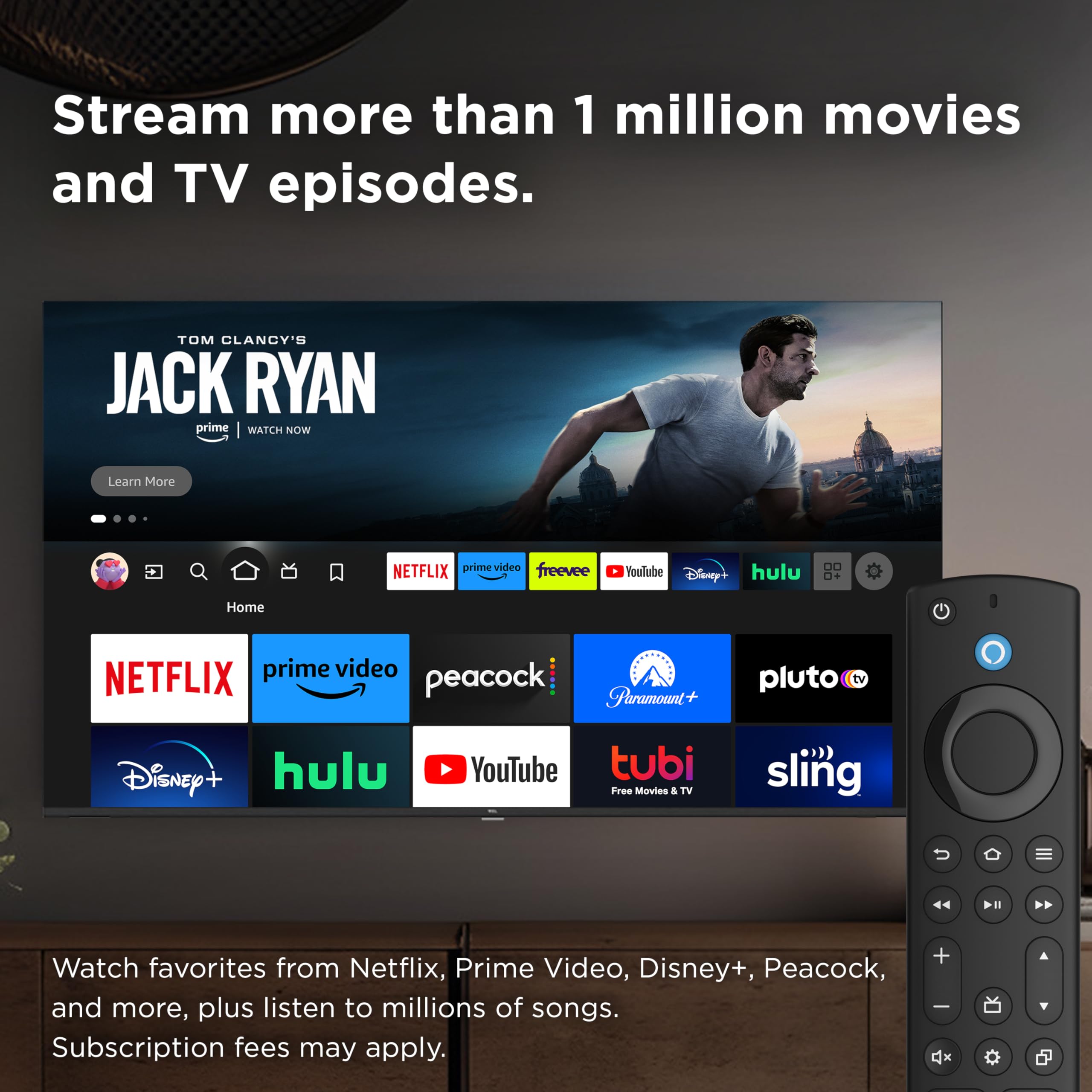 TCL 55-Inch Q6 QLED 4K Smart TV with Fire TV (55Q650F, 2023 Model) Dolby Vision, Dolby Atmos, HDR Pro+, Alexa Built-in with Voice Remote, Streaming UHD Television