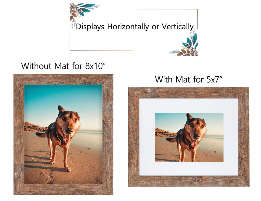 Califortree Black 11x14 Picture Frame - Display Photos 8x10 with Mat or 11x14 Without Mat - HD Glass Inside, Set of 2