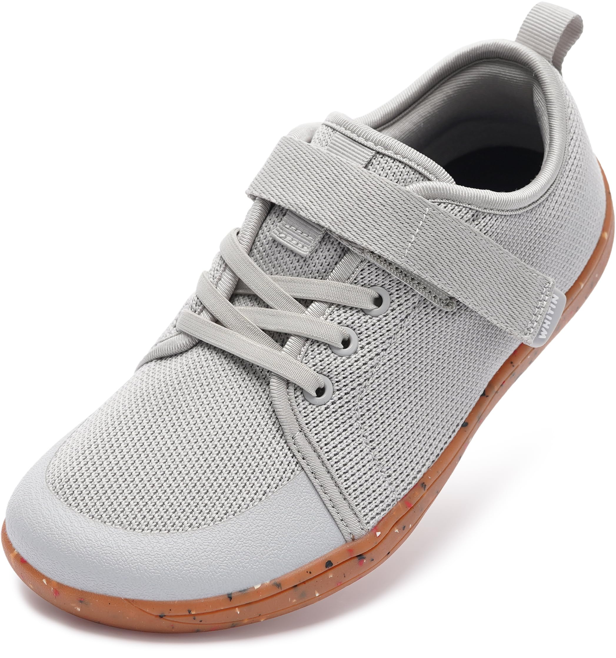 WHITIN Little/Big Kid Barefoot Shoes | Boys/Girls Lace-up Minimalist Sneakers | Wide Toe Box | Natural Flexible Fit