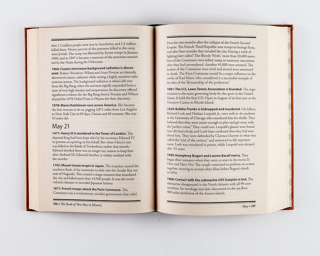 The Book of This Day in History: Big Book of 365 Days of Events & Milestones | Hardcover Gift for History Buffs, Educators, Students & Trivia Lovers
