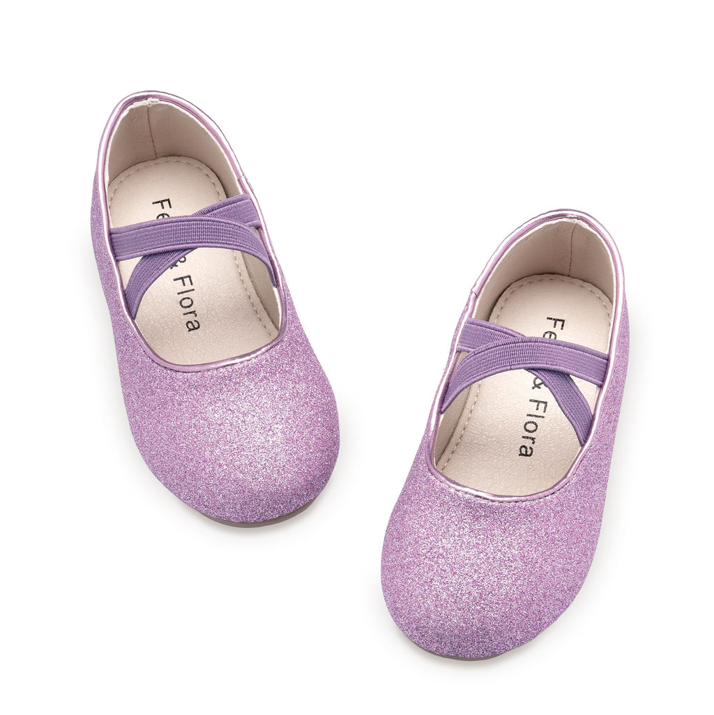 Felix & Flora Toddler Girl Dress Shoes - Flower Girl Ballet Mary Jane Flats Party School Wedding