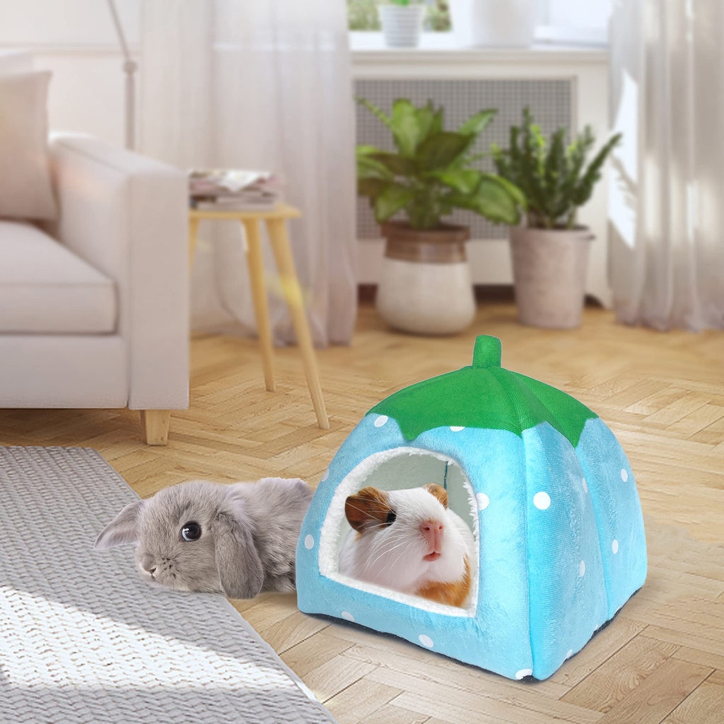 Guinea Pig Hideout Bed Dwarf Rabbit House Cave Accessories Cozy Hide-Out for Little Bunny Hedgehog Ferret Chinchilla&Other Small Animals