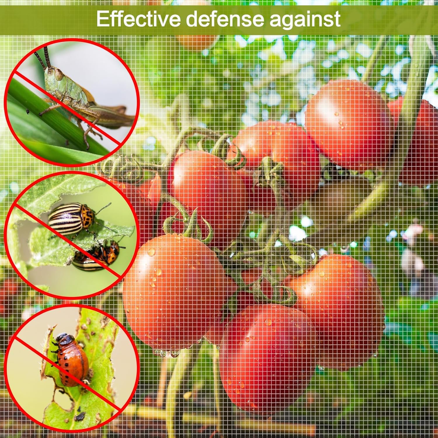 4x10ft Garden Netting - Ultra Fine Mesh Plant Covers to Keep Small Animals Pest Out, Bird Barrier for Protecting Vegetables Fruits Flowers Raised Beds (Without Support Pole)