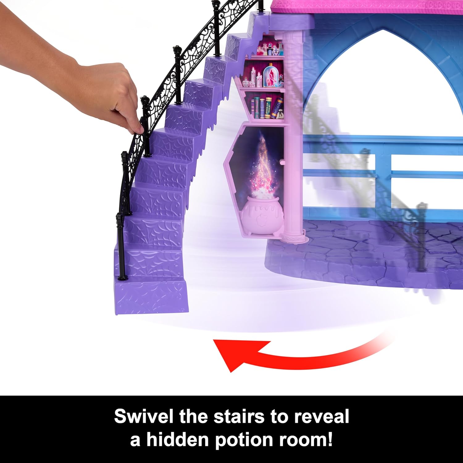 Monster High Doll House, Haunted High School Playset with 7 Play Areas & 35+ Storytelling Pieces Including Furniture & Accessories