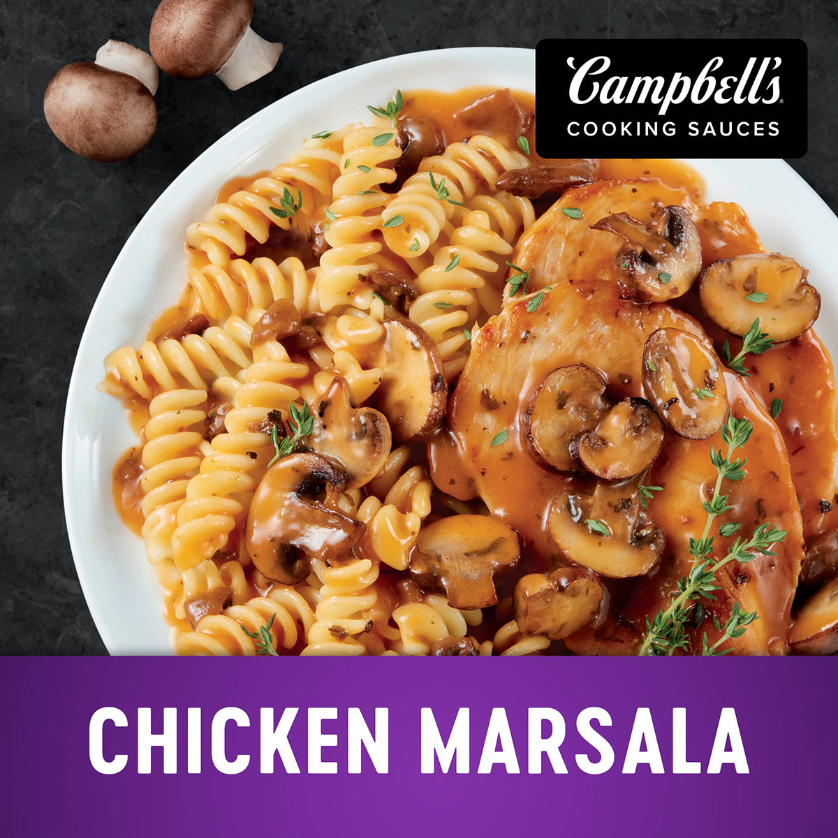 Campbell's Cooking Sauces, Savory Marsala, 11 Oz Pouch