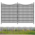 10 Panels Garden Fence Animal Barrier, 33 in(H) X 24 ft(L) Dog Fence Outdoor for Yard with Lock, Tall Metal Fencing with Ground Stakes, Temporary Fencing for Dog, Rabbits, and Patio Border