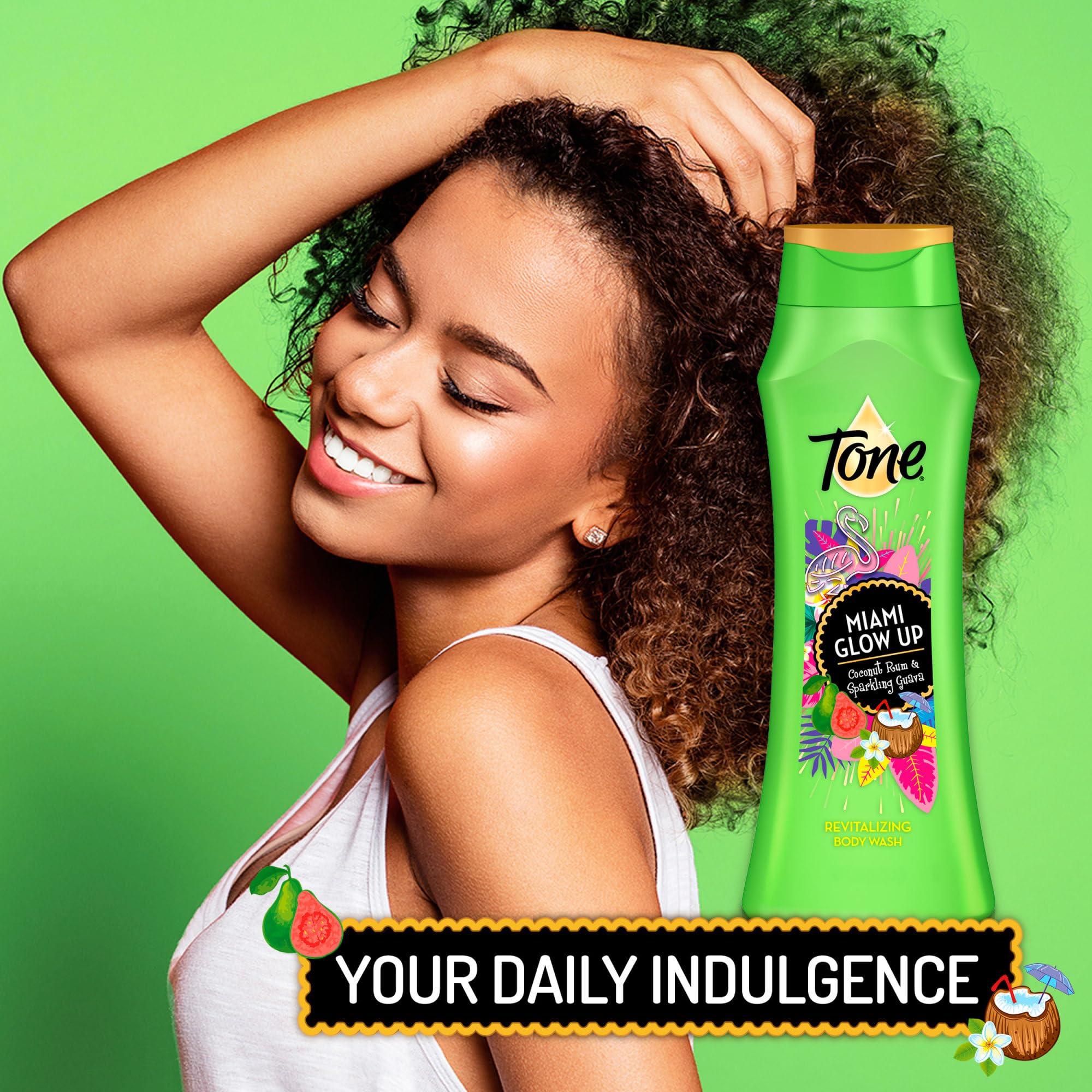 Tone Body Wash, Island Vibes, 16 fl oz (Pack of 6) | Tone Body Wash, Island Vibes Tropical Scent, 16 fl oz, Pack of 6